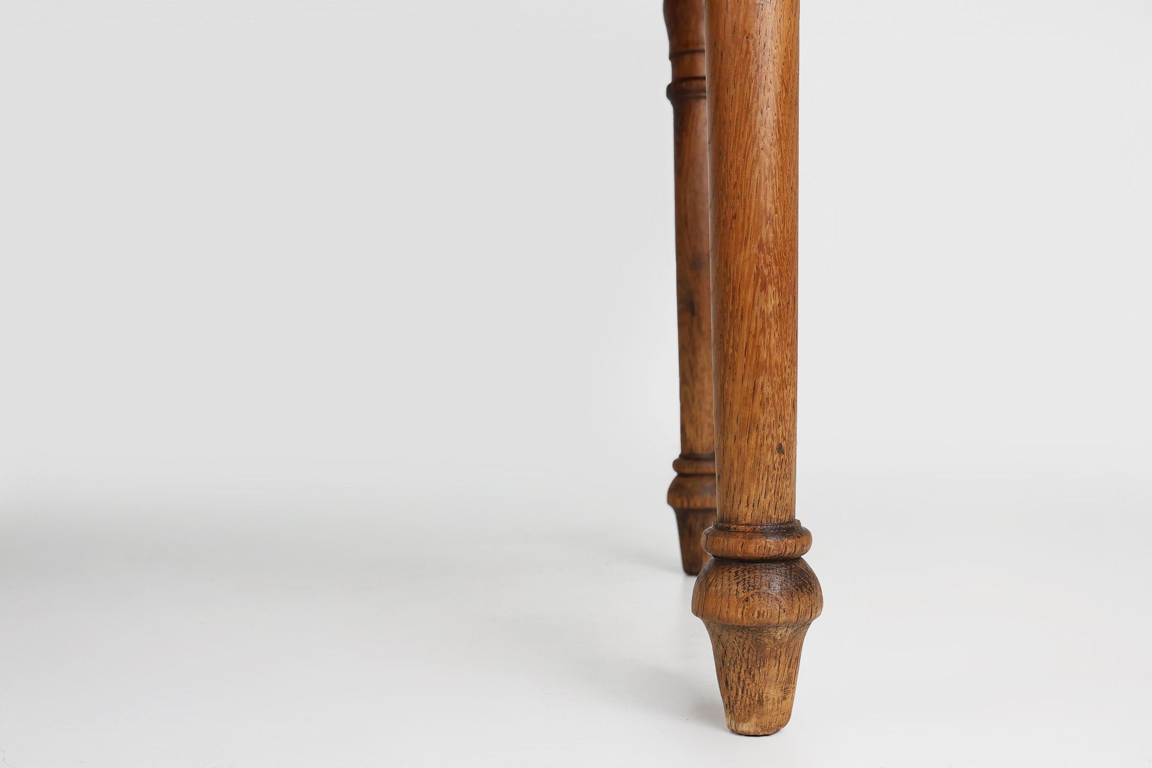 Rustic farmhouse table in oak wood, France ca. 1850thumbnail